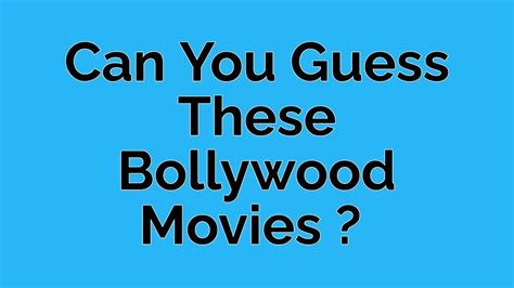 Can You Guess These Bollywood Movies Filling The Blanks Youtube