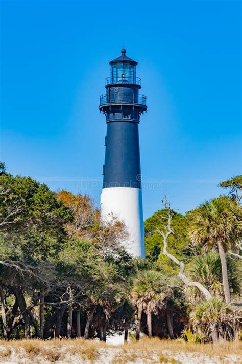 Hunting Island Lighthouse South Carolina Sc Usa Stock Image Image Of