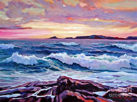 California Sunset Painting By David Lloyd Glover Pixels