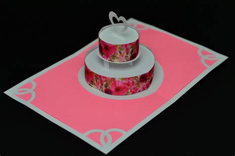 Now you just need people to show up! Flower Wedding Cake Pop-Up Card - Creative Pop Up Cards