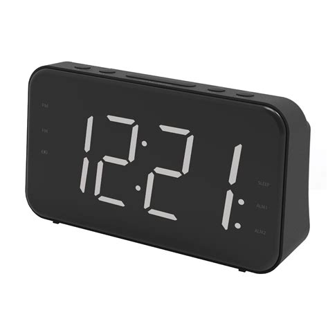 Coby Alarm Clock With Fm Radio 20 Memory Presets Dual Alarms With