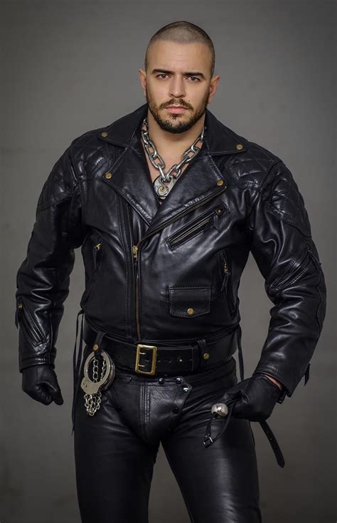Pin By Ikolas On Men In Leather Leather Jacket Style Leather