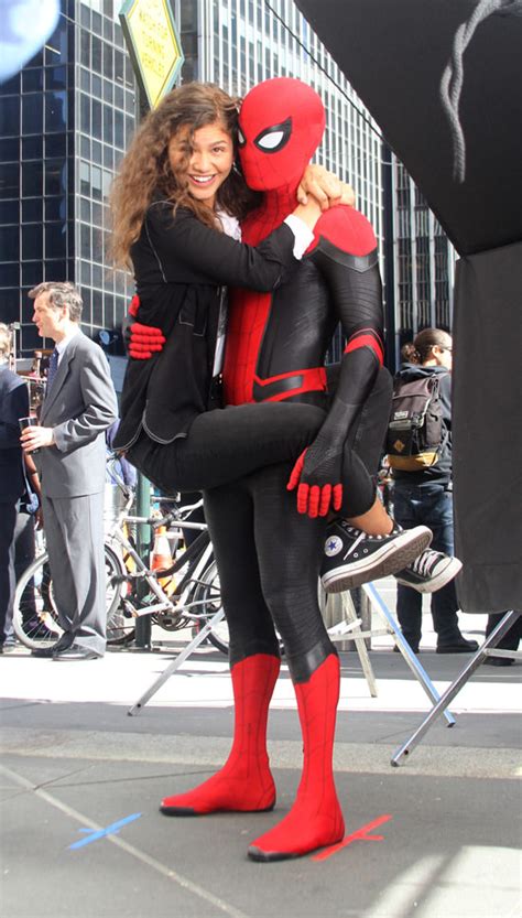 Earlier theories and rumors that zendaya's character michelle was actually mary jane watson have been shut down we have a major update about her character—and it might not be what you think. Tom Holland and Zendaya on the Set of "Spider-Man: Far ...