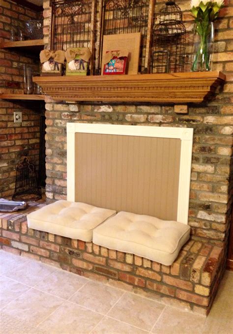 Repeat this 2 or 3 times (more if necessary) and the trowel marks. Fireplace cover | Fireplace cover, Fireplace decor ...