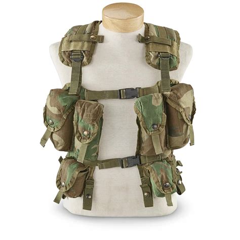 Woodland Camo Us Military Lbv Tactical Load Bearing Vest Real Us Army