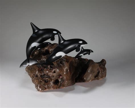 Killer Whale Sculpture Statue De John Perry Orca 2 Adultos Y Etsy