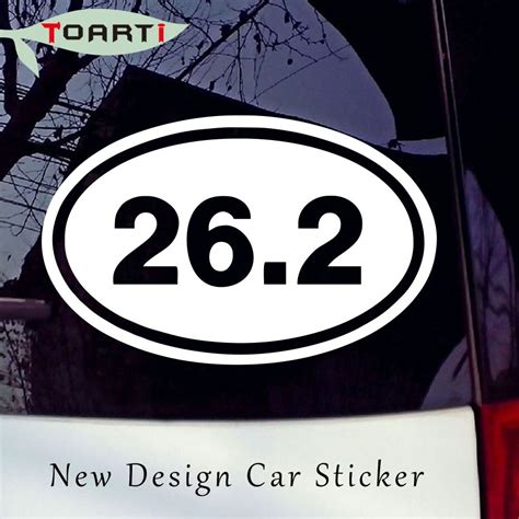 26 Point 2 Oval Marathon I Run Vinyl Car Stickers Adhesive Decals