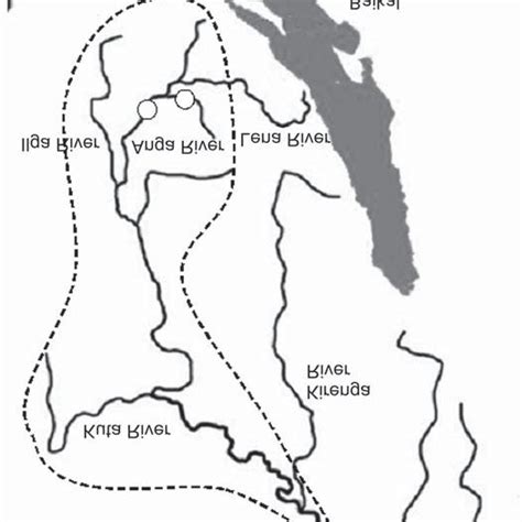 Sketch Map Of The Upper Section Of The Lena River 1 Region Of