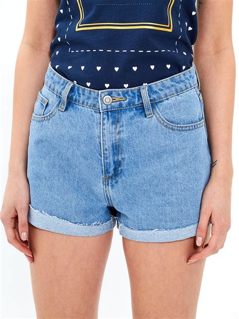 High Waisted Denim Shorts Gate