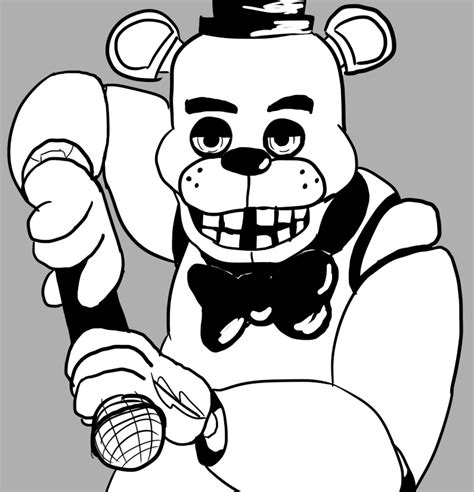 Fnaf Clipart Black And White Fin Construir