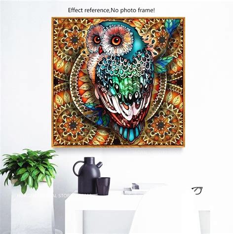 Colorful Owl Diy Diamond Painting Artistic Pod