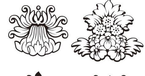 Gambar motif bunga mawar gambar 15 contoh gambar sketsa batik via blogteraktual.com. Desain Grafis: motif bunga vektor