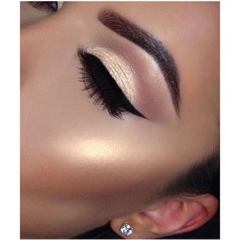 Shimmery Champagne Makeup Liked On Polyvore Featuring Beauty Products