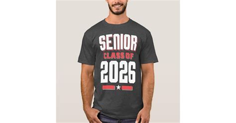 Senior Class Of 2026 T Shirt Zazzle