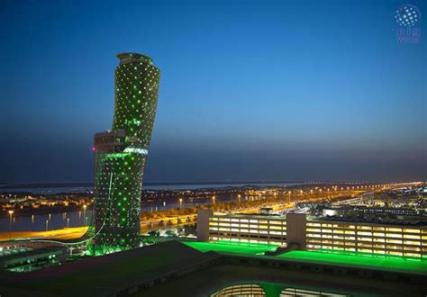 Abu Dhabis Most Prominent Landmarks Light Up In Green During Abu Dhabi