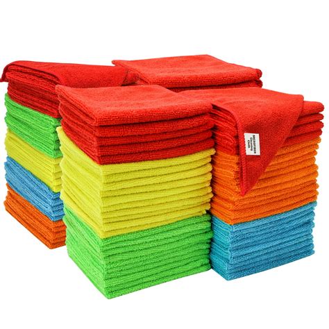 st 923801 assorted microfiber cleaning cloths 100 pack