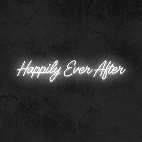 Happily Ever After Neon Sign In 2020 Neon Signs Personalized Neon