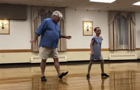 Massachusettes Grandpa Tap Dances At Recital With Granddaughter