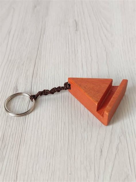 Triangle Keychain Mobile Phone Stand Hands Free Display Stand Etsy