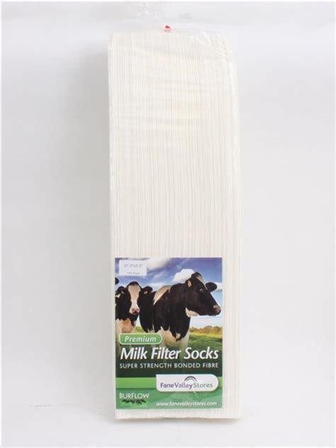 Buy Burflow Milk Filter Socks 21 X 3 X 100 Pack From Fane Valley