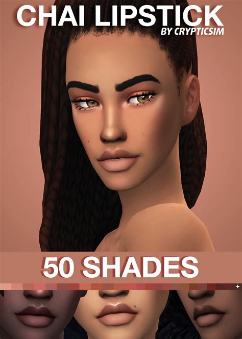 Crypticsim Charm Lipstick Sims 4 Makeup Sims 4 The Sims 4 Skin All In