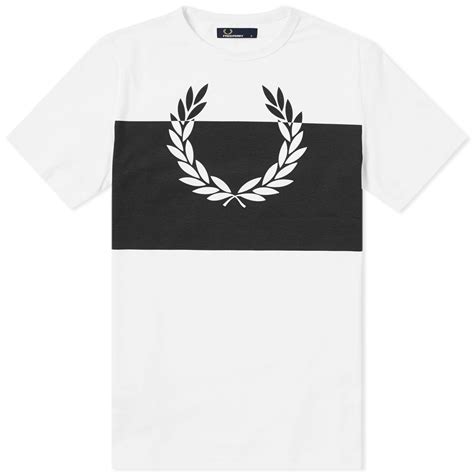 Fred Perry Wreath Tee White End Global