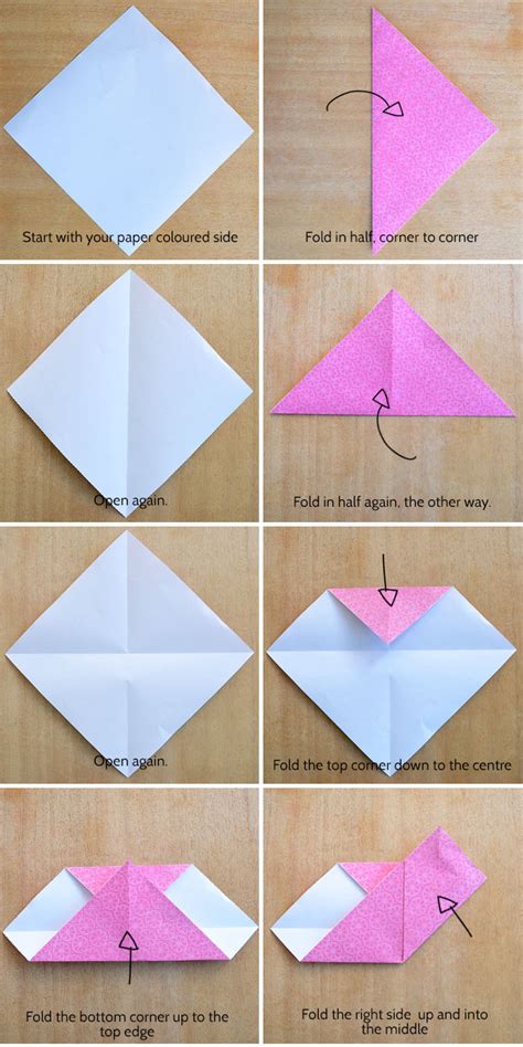 The coin will stay in place and this. Make an origami heart - Kidspot