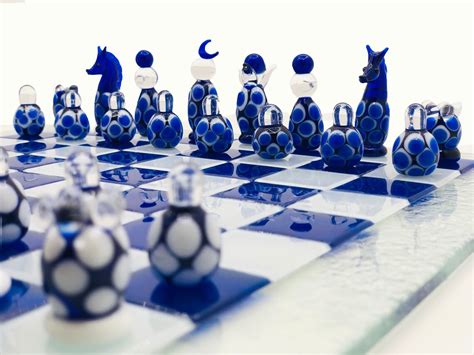 Luxury Handmade Murano Glass Chess Set Chess Set For Etsy