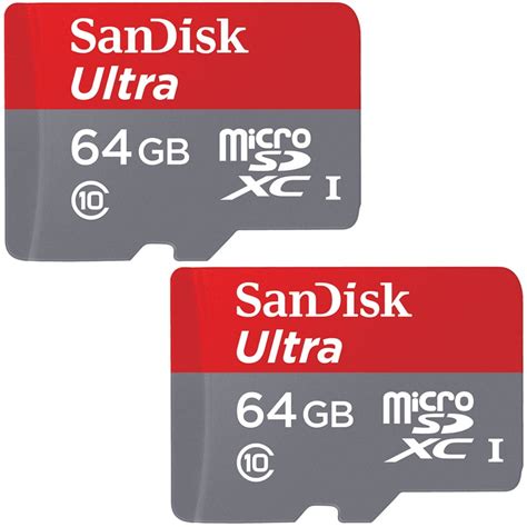 Sandisk Imaging Ultra Microsdxc 64gb Uhs Class 10 Memory Card 2 Pack
