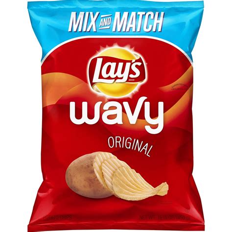Lays Wavy Potato Chips 15875 Ounce