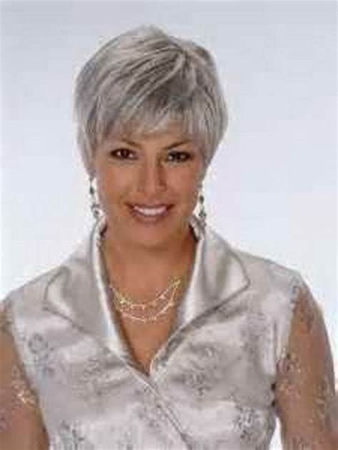 Gray hair is celebrated with this short undercut. Hairstyles for short gray hair