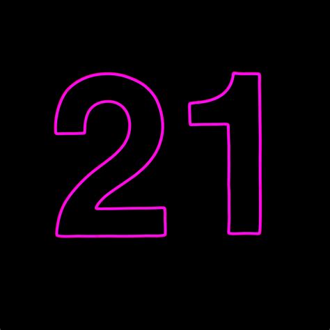 Pink ‘21 Neon Sign Prop Starz Brisbane