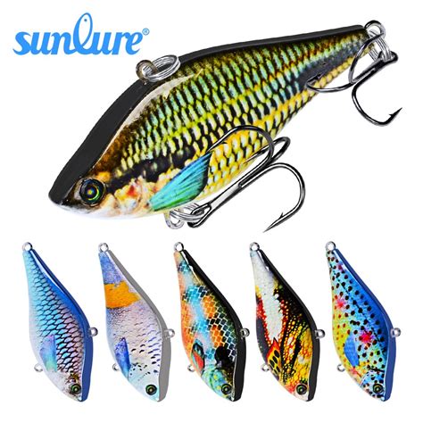 Sunlure 6pclot Hard Fishing Lure 6 Colors 14g 049oz635cm 25 Vib