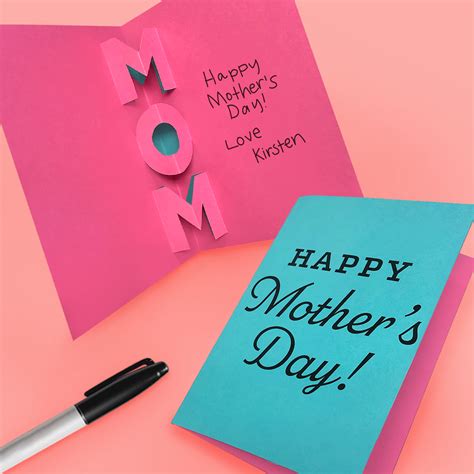 Mothers Day Pop Up Card Free Printable Download