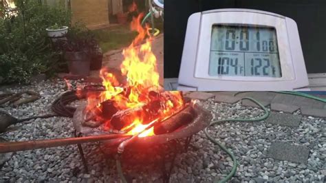 Ensuring that your homemade fire pit sits on a slight slope keeps the water moving and helps prevent it from sitting (too long). Supercharging My Fire Pit Pool Heater - YouTube