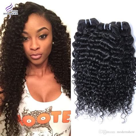 Indian Remy Weave 100 Virgin Human Curly Hair Extensions Deep Wave 3