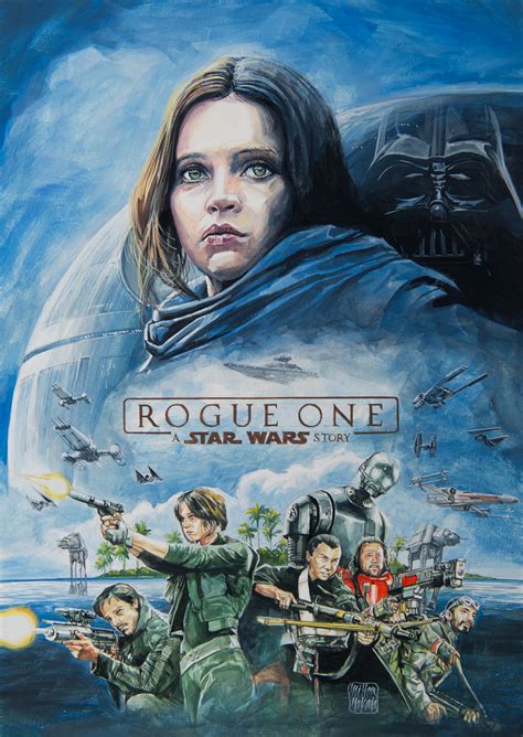 From lucasfilm comes the first of the star wars standalone films, rogue one: Rogue One - Poster Sketch on Behance