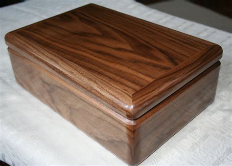 Large American Walnut Wood Jewelry Box Gifts For Men Wooden Etsy