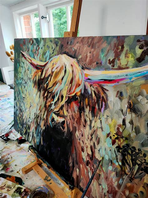 New Highland Cow Paintings — Sue Gardner Original Paintings