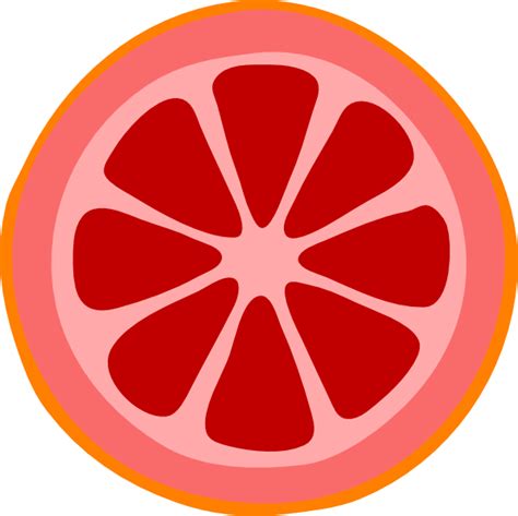 Blood Orange Slice Clip Art At Vector Clip Art Online