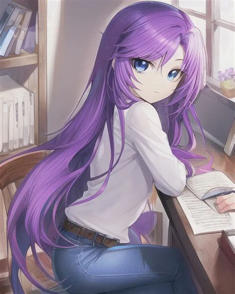 Discover More Than 116 Anime Girl With Purple Hair Latest Poppy