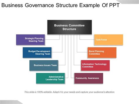 Business Governance Structure Example Of Ppt Powerpoint Slide Images
