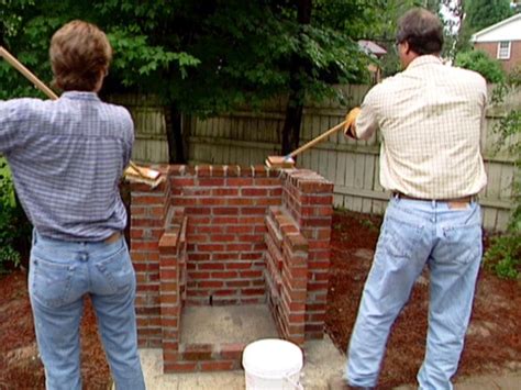 How To Build A Brick Barbecue How Tos Diy