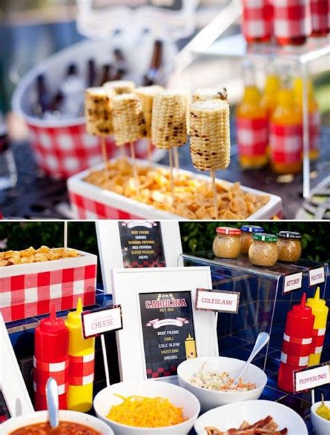 Bbq Party Ideas Fun Bbq Theme Wedding Food Bars Summer Bbq Party