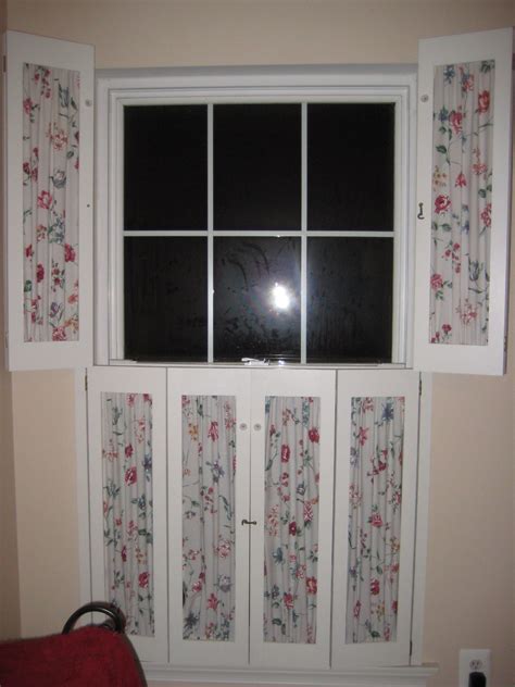 Check spelling or type a new query. Handcrafted wooden shutters with fabric inserts (made from ...