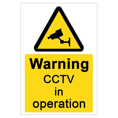 Warning Cctv In Operation Window Sticker Is9604ws Uk