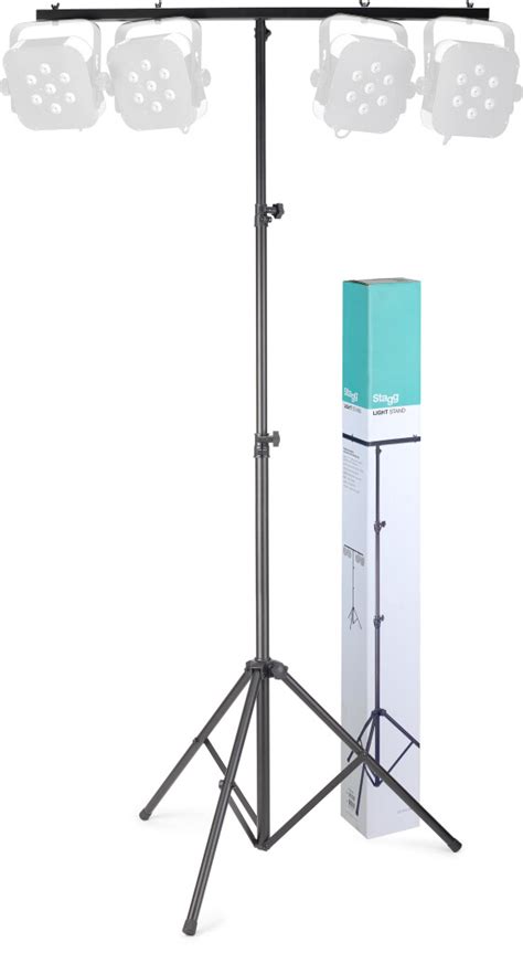Height Adjustable Light Stand With Folding Legs Stagg
