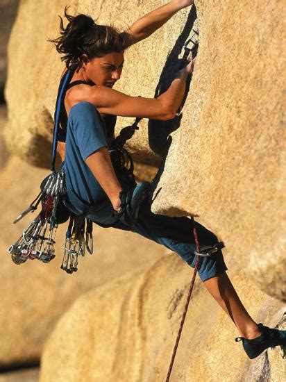 Woman Rock Climbing Ca Photographic Print Greg Epperson
