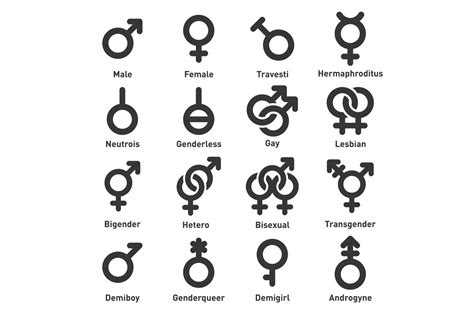 Gender Icons Set ~ Icons ~ Creative Market