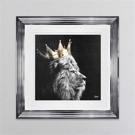 Lion King Of The Jungle Left Framed Wall Art Framed Art From Fab
